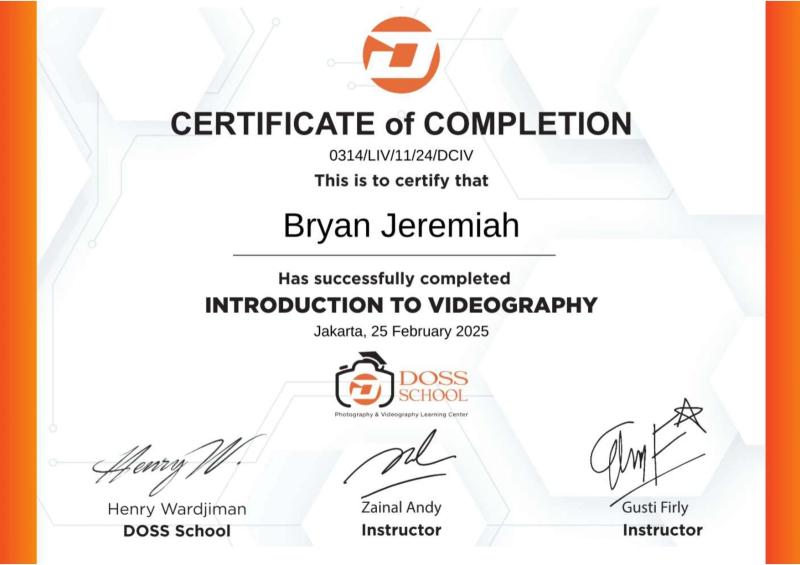Certificate 1